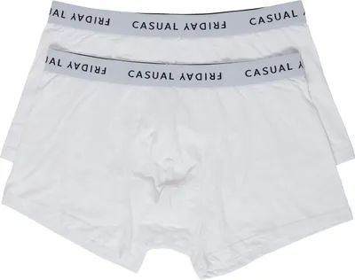 Produktbild von CASUAL FRIDAY 2er Stück Pack Boxershorts Trunks Set Stretch Basic Unterwäsche Hose Größe: XS