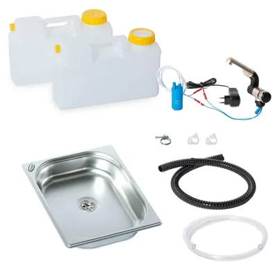 Produktbild von Teilen 230V Miniküche Campingküche Küchenblock Bausatz Spüle 325x265x65 mm VW T4 T5 T6