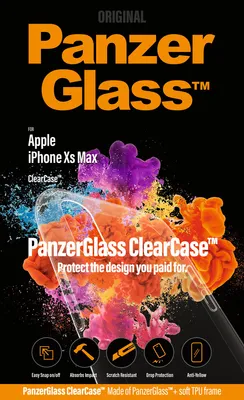 Produktbild von PanzerGlass 0191, Cover, Apple, iPhone Xs Max, 16,5 cm (6.5"), Transparent
