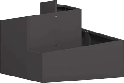 Immagine prodotto di vidaXL Fioriera da giardino nera 60 x 60 x 50 cm Acciaio laminato a freddo