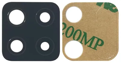 Immagine prodotto di Copertura dell'obiettivo della fotocamera per Samsung Galaxy A12 Nero Parte di ricambio della fotocamera Accessori