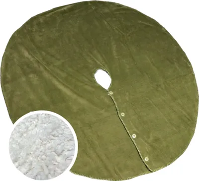 Produktbild von Unique Living |  Baumrock Coby 110cm Ø avocadogrün | Weihnachtsbaumtuch