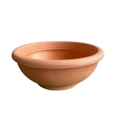 Produktbild von Garden Italia Vasen Hohe glatte Blumenschale ACLH Diam.60 cm h. 23 Hergestellt in Italien Aus Impruneta farbigem Harz - Frostbeständig - Stoßfest - Leicht, 60