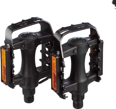 Immagine prodotto di Jumada's – Set di pedali antiscivolo per bicicletta con catarifrangenti – Nero – Mountain bike – Pedali sciolti – 2 pezzi