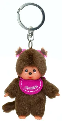 Produktbild von Mädchen rosa Anhänger | 10 cm Monchhichi Sekiguchi | Schlüsselanhänger
