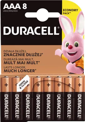 Zdjęcie produktu dla Duracell | Basic MN2400 BL8 | AAA | Alkaline