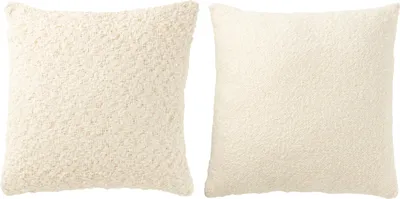 Produktbild von Kissen viereckig lose/eng gewebe wolle creme 2 sortiert