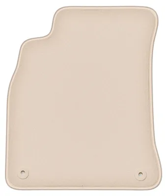Image de Tapis conducteur en moquette pour Audi A4 B8 2007-2015 (berline/break/Allroad) – 1 pièce, beige, sur mesure – Wielganizator FORTUNA