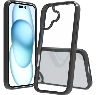 Produktbild von Mobigear Crystal iPhone 16 Hülle Hardcase Backcover - Schwarz