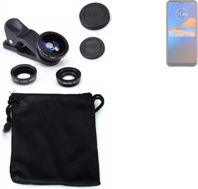 Produktbild von K-S-Trade Smartphone Kamera Linsen Set Kompatibel mit BLU Studio X5 3in1 Clip-On Kamera Adapter Macro Weitwinkel FishEye Fischauge Objektiv Linse