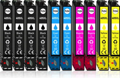 Produktbild von 10er Pack Druckerpatronen 405 405XL kompatibel für Epson WF-4820