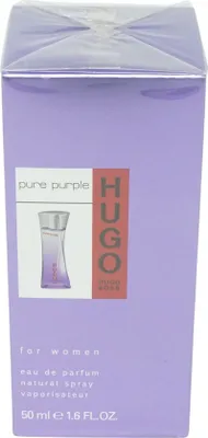 A product box for Hugo Boss Pure Purple perfume.