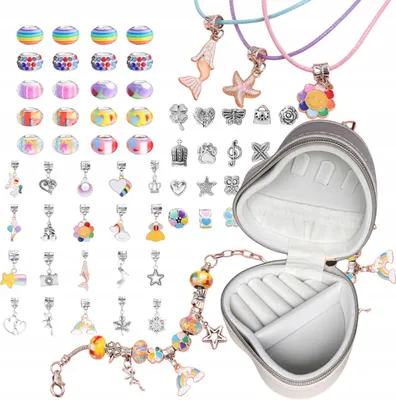 Produktbild von Schmuckset Armbänder Charms Halsketten Für Mädchen