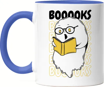 Produktbild von BOOOKS Tasse blau Buchliebe Bücher lesen Buchliebhaber reading Books Booklover Buchspaß Lesen macht Spaß