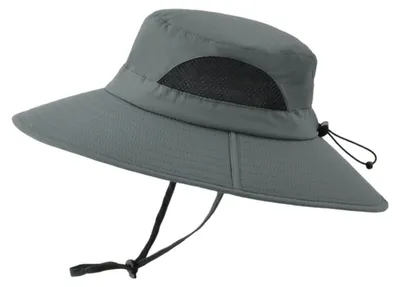 Produktbild von Sonnenhut für Damen und Herren, wasserdichter Fischerhut mit breiter Krempe, faltbarer Boonie-Hut zum Angeln, Wandern, für Garten, Safari und Strand