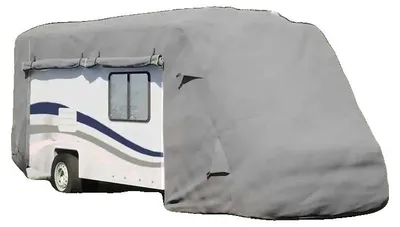 Image de Housse pour camping-car, tissu non tissé, protection contre les intempéries, couleur grise