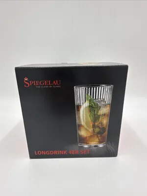 Produktbild von Spiegelau Longdrinkglas , 4er-Set , Cocktailglas, Wasserglas, 395 ml