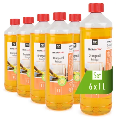 Produktbild von 6 x 1 L Microactiv® Orangenöl Reiniger Konzentrat