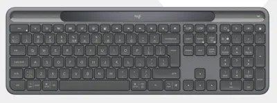 Zdjęcie produktu dla Logitech Signature Slim Solar + K980 for Business, Pełnowymiarowy (100%), Bezprzewodowy, RF Wireless + Bluetooth, Przełącznik nożycowy, QWERTZ, Grafitowy