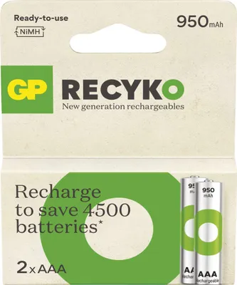 Nabíjecí baterie GP ReCyko 950 AAA (HR03), 2 ks