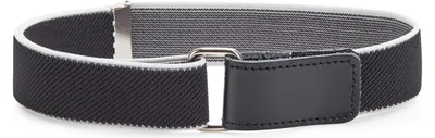 Image de Ladeheid Kinder Ceinture élastique 1-12 ans 34-90 cm P15 (noir/blanc, 5-12 ans)