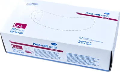Produktbild von Peha-Soft nitrile white Unt.Hands.unsteril pf L 200 St