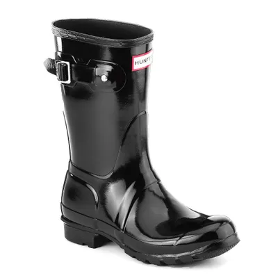 Produktbild von Hunter Original Short Gloss Boot Black Größe EU 39