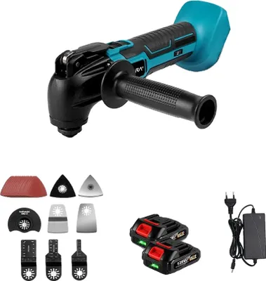 Immagine prodotto di Utensile multifunzione YOFIDRA, potenza di uscita 200W, frequenza di oscillazione 6000-20000PM, 2 pezzi batteria 128vf