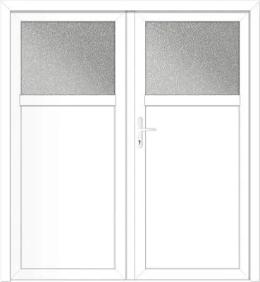 Obrázek produktu pro Vedlejší vchodové dveře MISSOURI dvoukřídlé 200x200 cm levé bílá
