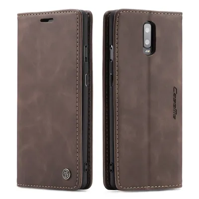 Obrázek produktu pro OnePlus 7 Pouzdro, RetroPolyuretanKožené Pouzdro, Kapsy na Karty, Magnetické Uzavírání, Pouzdro s Funkcí Stojánku pro OnePlus 7 Káva