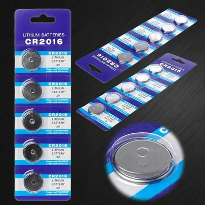 Imagen del producto de Pila de Botón CR2016 3V – Alta Durabilidad | 220 mAh 20 mm x 1,6 mm