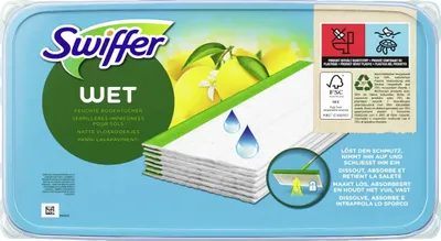 Obrázek produktu pro Swiffer 8700216717748 Vlhčené podlahové ubrousky Swiffer, náhradní balení