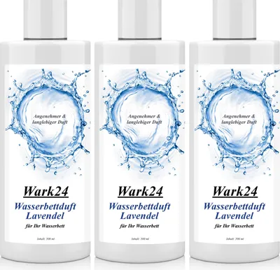 Produktbild von Wark24 Wasserbettduft Lavendel basierend auf natürlichen Ölen 500ml (3er Pack)