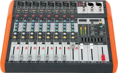 Produktbild von IBIZA MX802 KOMPAKTES 8 Kanal Mischpult USB und Bluetooth