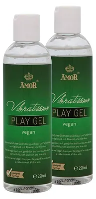 Vibratissimo Vibratissimo Play Gel Vegan 2x250 ml | Lubrificante Senza So – immagine 1