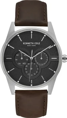 Produktbild von Kenneth Cole New York Herren-Armbanduhr Analog Quarz Leder KC15205001