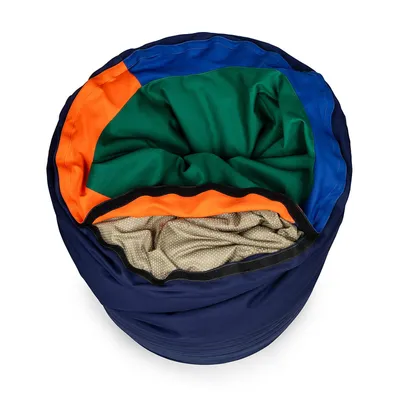 Produktbild von Sensory Owl Sensorischer Tunnel Pouf 2in1 für Kinder 90x70cm Sitzkissen Baumwolle Therapiespielzeug Autismus ADHD Abziehbarer Bezug