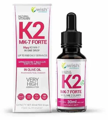 Obrázok produktu pre Wish Natural Vitamín K2MK-7 Forte, kvapky, 30 ml