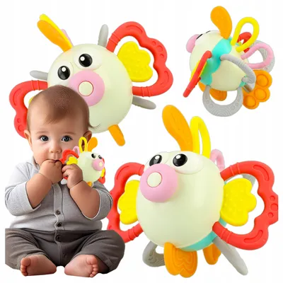 Produktbild von Stator Interaktive Sensorik Baby Spielzeug Beißring Rassel