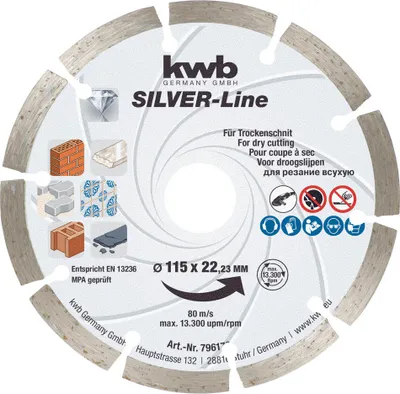 Produktbild von kwb 49796570 Diamantscheibe für Beton D.125 mm