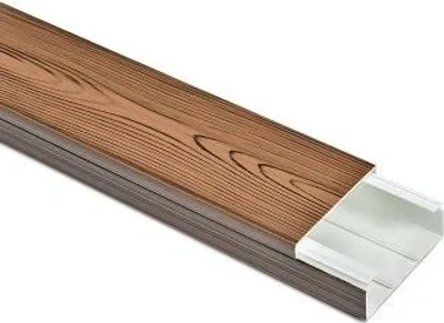 Produktbild von Kabelkanal 40x25 mm Walnuss Holzoptik – selbstklebend – 1 m – Kunststoff