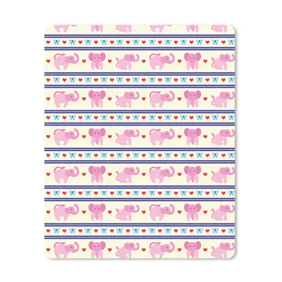 Produktbild von MuchoWow® Mauspad Mousepad Rosa - Elefant - Linie - Design 30x40 cm - Mousepads - Maus Mat - Pad - Mausunterlage - Mausmatten
