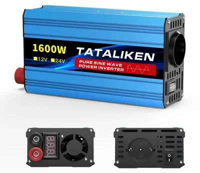 Obrázek produktu pro Měnič napětí, DC 12V vstup, dva AC výstupy, 12V/1600W, 220V/50Hz, pro použití v Evropě