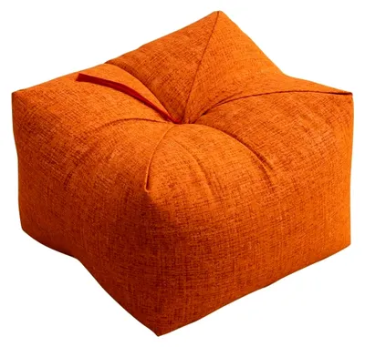 Produktbild von Seiza-Kissen aus Japanischen Buchweizenschalen Mittelgroß Hergestellt in Japan (Yawaragi Orange), Natürliche Sobagara Bodensitzkissen Tatami Kühles