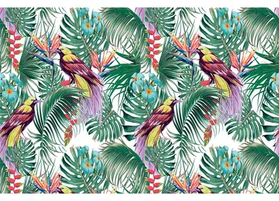 Image de Autocollant pour meubles « Tropical », Udarat, 40 x 60 cm