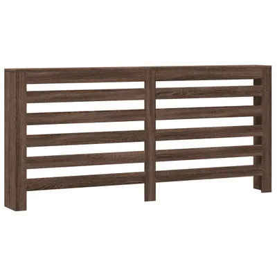 Image de Cache-radiateur chêne marron 175x20x82 cm bois d'ingénierie