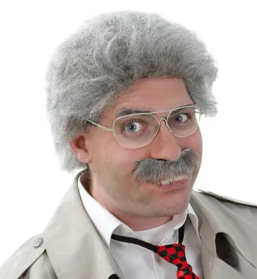 Produktbild von Set Perücke "Horst" mit Schnauzer und Brille - Comedystar