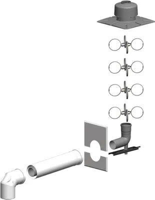 Produktbild von Atec Schacht-Set PolyClassic mit Mündung Kunststoff DN 80/125 - DN 80