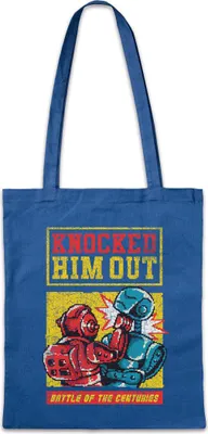 Produktbild von Urban Backwoods Robot Boxing Fight, Stofftasche, Farbe: Royalblau