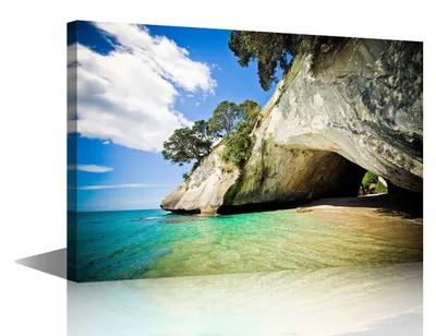 Immagine prodotto di Solidchoice - Decorazione murale in tela, paesaggio di Coromandel, 61 x 91 cm